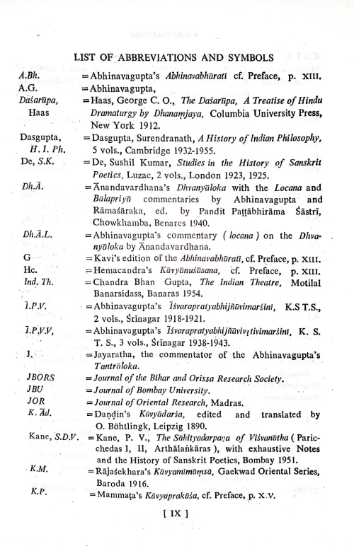 The Aesthetic Experience According to Abhinava Gupta